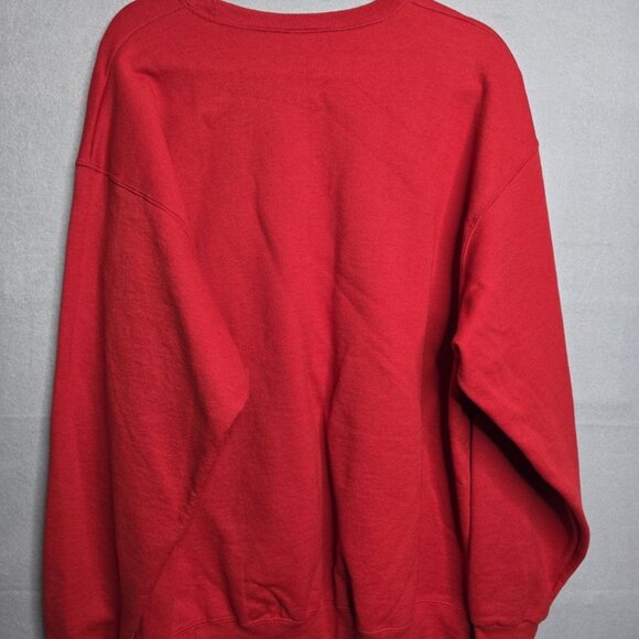 Vintage Mens Jerzees NuBlend Ugly Christmas Sweatshirt Snowman Shirt Tie Sz XL - Picture 3 of 4